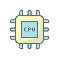 CPU Processor icon vector design templates simple and modern