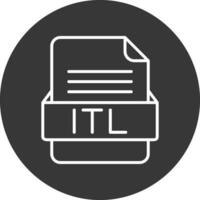 ITL File Format Vector Icon