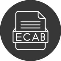 ecab archivo formato vector icono