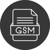 gsm archivo formato vector icono