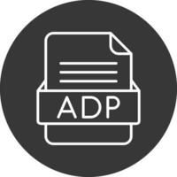 ADP File Format Vector Icon