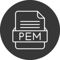 PEM File Format Vector Icon