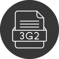 3g2 archivo formato vector icono