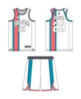 baloncesto jersey modelo diseño, baloncesto uniforme Bosquejo diseño, vector sublimación Deportes vestir diseño, jersey baloncesto ideas