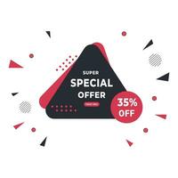 Big sale discount offer banner design vector