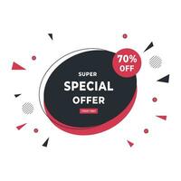 Big sale discount offer banner design vector