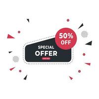 Big sale discount offer banner design vector