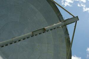 old and large disused radio antennas photo