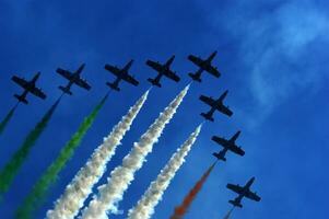 aerial display of the tricolor arrows photo