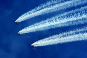 aerial display of the tricolor arrows photo