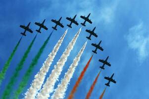 aerial display of the tricolor arrows photo