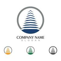 Cedar tree Logo template vector