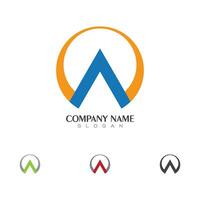 A Letter Logo Template vector