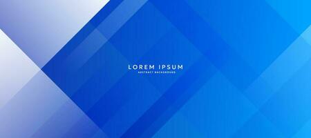 Abstract blue and white gradient background. Modern blue square lines for design presentations, banners, brochures and business cards. vector