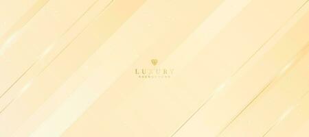 Gold line luxury on cream background. elegant. vector