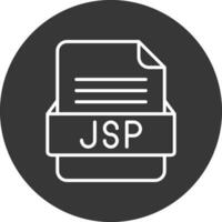 JSP File Format Vector Icon