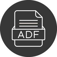 ADF File Format Vector Icon