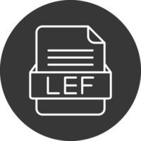 LEF File Format Vector Icon