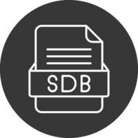 sdb archivo formato vector icono