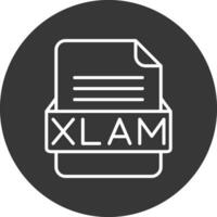 xlam archivo formato vector icono