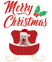 cachorro raças alegre Natal Projeto para a feriado temporada. Natal cachorro camiseta Projeto. engraçado cachorro. png