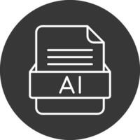 ai archivo formato vector icono