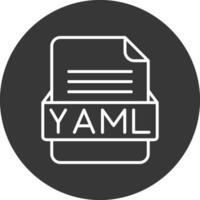 yaml archivo formato vector icono
