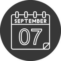 7 September Vector Icon