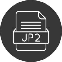 jp2 archivo formato vector icono