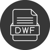 DWF File Format Vector Icon