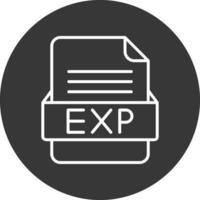 EXP File Format Vector Icon