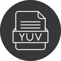 YUV File Format Vector Icon
