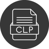 CLP File Format Vector Icon