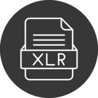 XLR File Format Vector Icon