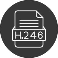 H.264 File Format Vector Icon