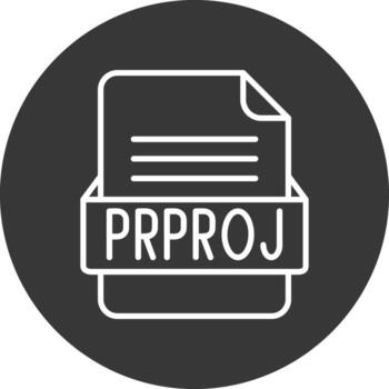 PRPROJ File Format Vector Icon