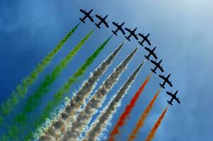 aerial display of the tricolor arrows photo