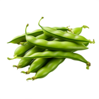 Frais vert haricot, ai génératif png