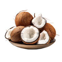 pile of coconuts, ai generative png