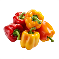 bunch of bell pepper, ai generative png