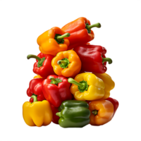 bunch of bell pepper, ai generative png