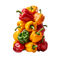 bunch of bell pepper, ai generative png