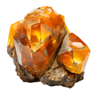 uranium minerai, cristal, gemme, ai généré png