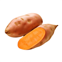 vers zoet aardappel, ai gegenereerd png