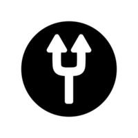 Arrow, two way direction icon. Vector illustration isolated on white background.