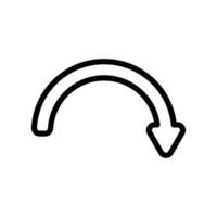 flecha, bien, izquierda, giro dirección icono. vector ilustración aislado en blanco antecedentes.
