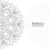 Elegant decorative mandala background vector