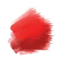 Abstract red watercolor brush stroke design vector