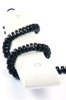 a black cord with a white background photo