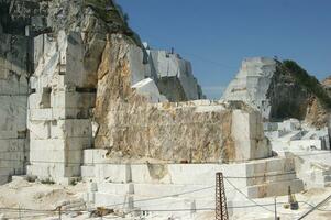 photographic documentation of a marble quarry in Carrara photo